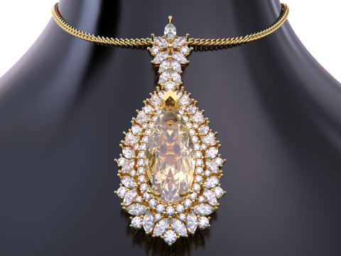 Jewelry necklace pendant 3D 프린트 모델