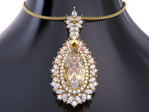 Jewelry necklace pendant 3D Print Model
