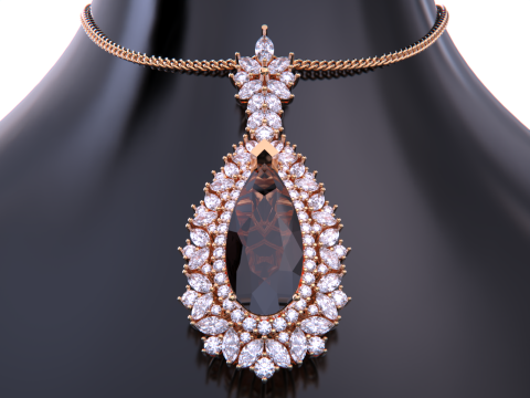 Jewelry necklace pendant 3D 프린트 모델