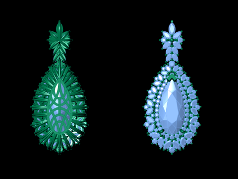 Jewelry necklace pendant 3D 프린트 모델