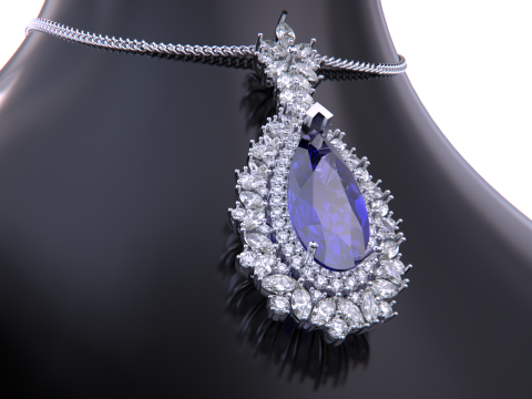 Jewelry necklace pendant 3D 프린트 모델