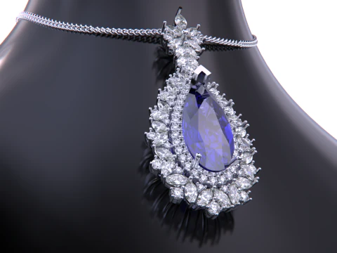 Jewelry necklace pendant 3D Print Model