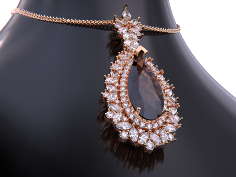 Jewelry necklace pendant 3D 프린트 모델