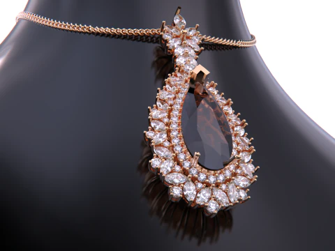 Jewelry necklace pendant 3D Print Model