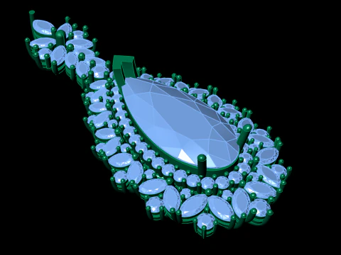 Jewelry necklace pendant 3D Print Model