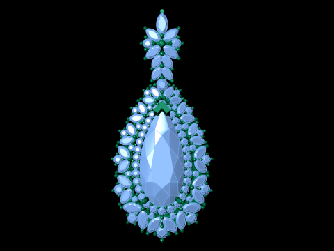 Jewelry necklace pendant 3D 프린트 모델
