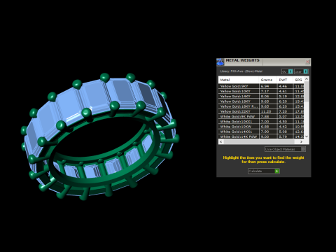 Emerald Ring Modello di stampa 3D