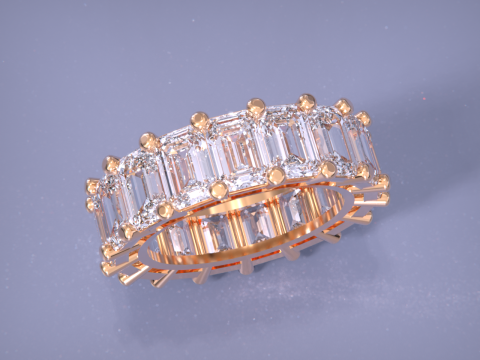 Emerald Ring Modello di stampa 3D