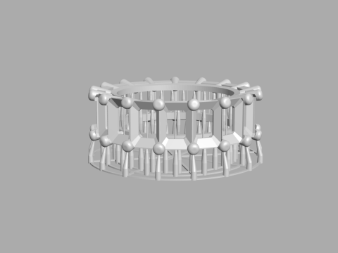 Emerald Ring Modello di stampa 3D