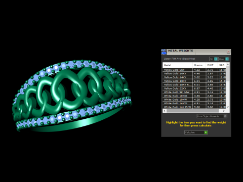 Cuban Chain Jewelry Ring Modèles 3D en vedette