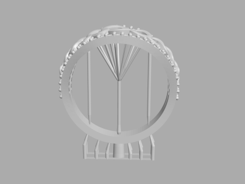 Cuban Chain Jewelry Ring Modèles 3D en vedette