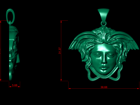 Versace pendant Modello di stampa 3D