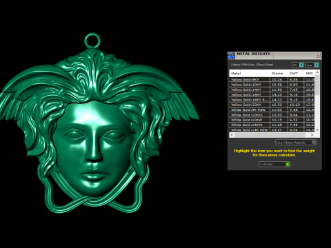 Versace pendant Modello di stampa 3D