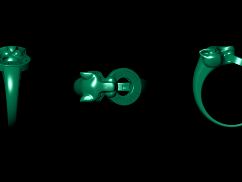 Panther Ring Versace Lightweight Modelo de impresión 3D