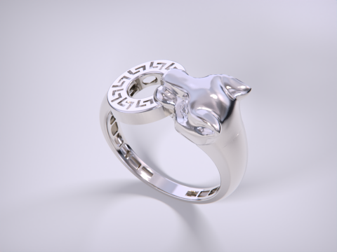 Panther Ring Versace Lightweight Modelo de impresión 3D