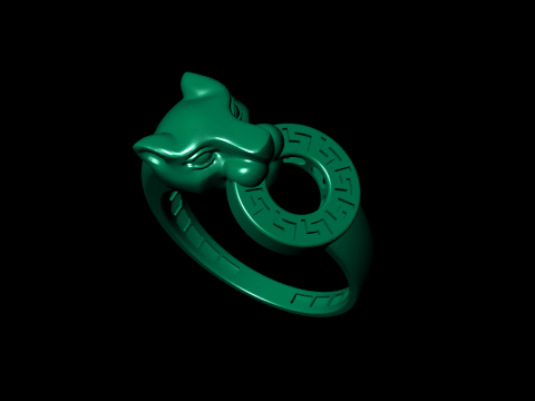 Panther Ring Versace Lightweight Modelo de impresión 3D
