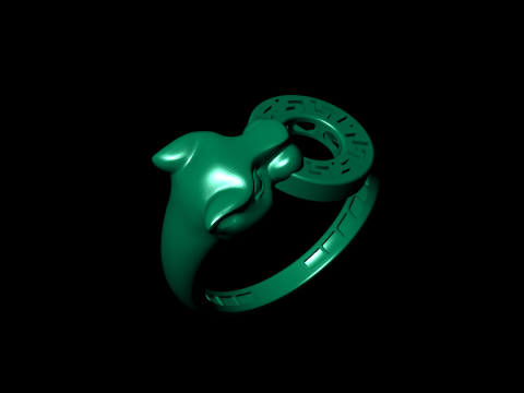 Panther Ring Versace Lightweight Modelo de impresión 3D