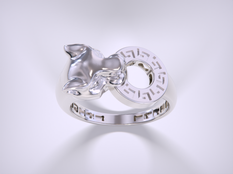 Panther Ring Versace Lightweight Modelo de impresión 3D