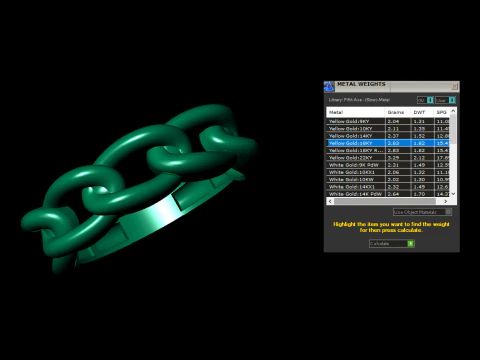 Cuban Chain Ring 3D Print Model
