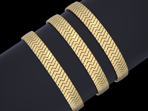 Gold Chain Bracelet-10MM 3D-Druckmodell