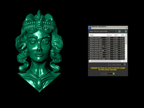 Lady Face Pendant Modelo de Impressão 3D
