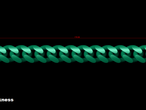Cuban Link Chain Bracelet- 14 MM 3D Принт Модель
