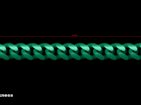 Cuban Link Chain Bracelet- 14 MM 3D Print Model