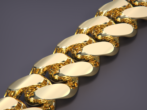 Cuban Link Chain Bracelet- 14 MM 3D Принт Модель