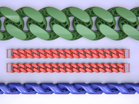 Cuban Link Chain Bracelet- 14 MM 3D Принт Модель