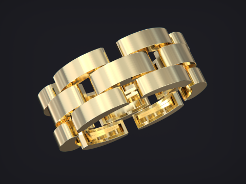 Watch link band 3D Print Model