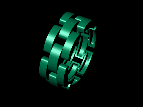 Watch link band 3Dプリントモデル