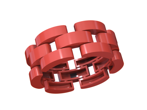 Watch link band 3Dプリントモデル