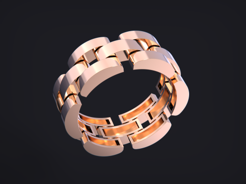 Watch link band 3Dプリントモデル