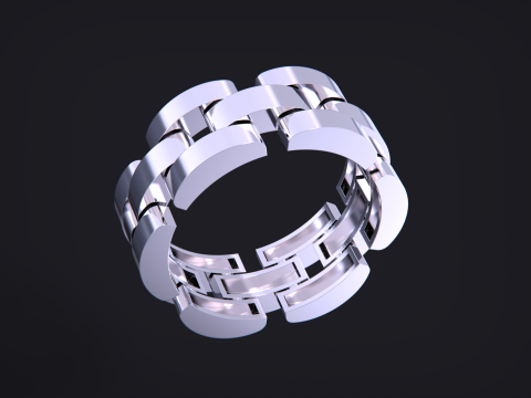 Watch link band 3Dプリントモデル