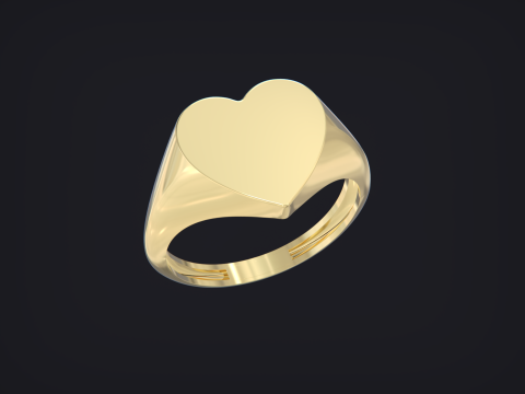 Heart Ring 3D-Druckmodell