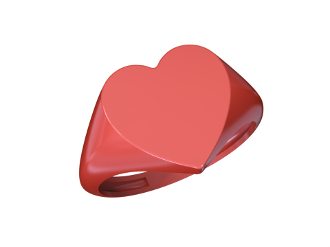 Heart Ring Modelo de Impressão 3D