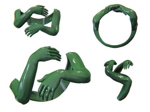 Hug ring 3D Print Model