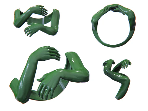 Hug ring 3D Print Model