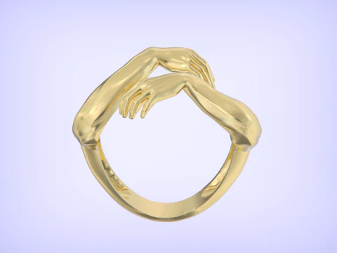 Hug ring 3D Print Model