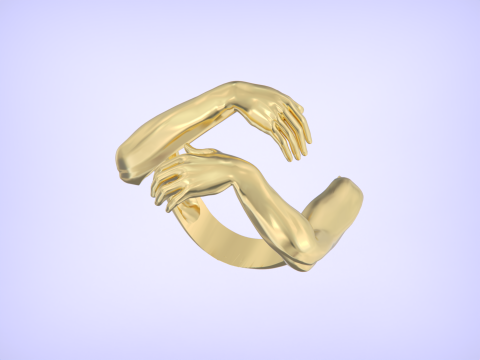 Hug ring 3D Print Model