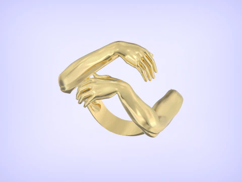 Hug ring 3D Print Model