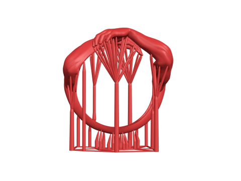 Hug ring 3D Print Model