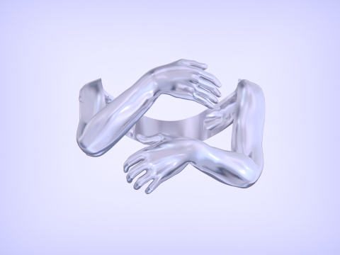 Hug ring 3D Print Model