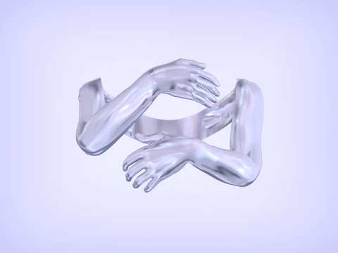 Hug ring 3D Print Model