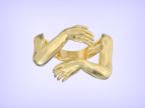 Hug ring 3D Print Model