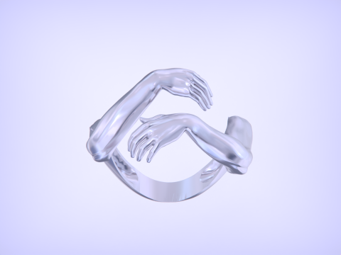 Hug ring 3D Print Model