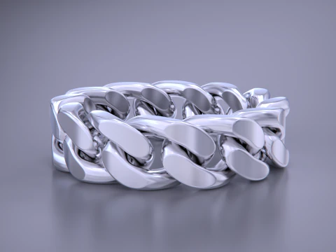 Moveable Cuban Link Ring-15 files 3D Print Model