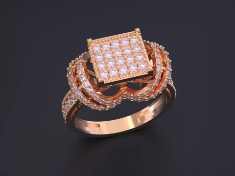 Ювелірна каблучка 3D Принт Модель