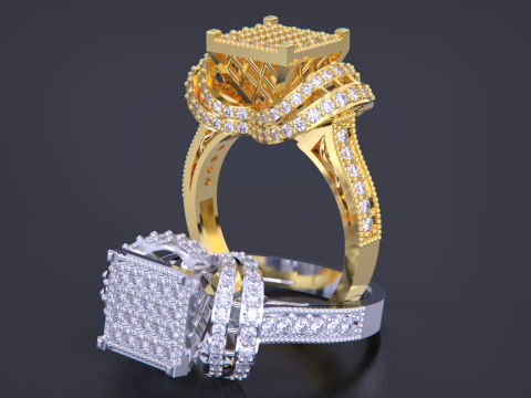 Ювелірна каблучка 3D Принт Модель