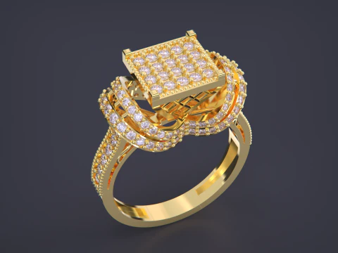 Ювелірна каблучка 3D Принт Модель